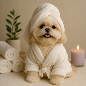 PawSpa Robe & Towel Set